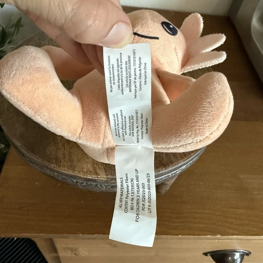 Axolotl Plush Salmon Pink Salamander Stuffed Animal Toy Ideal Toy Direct Cute 8